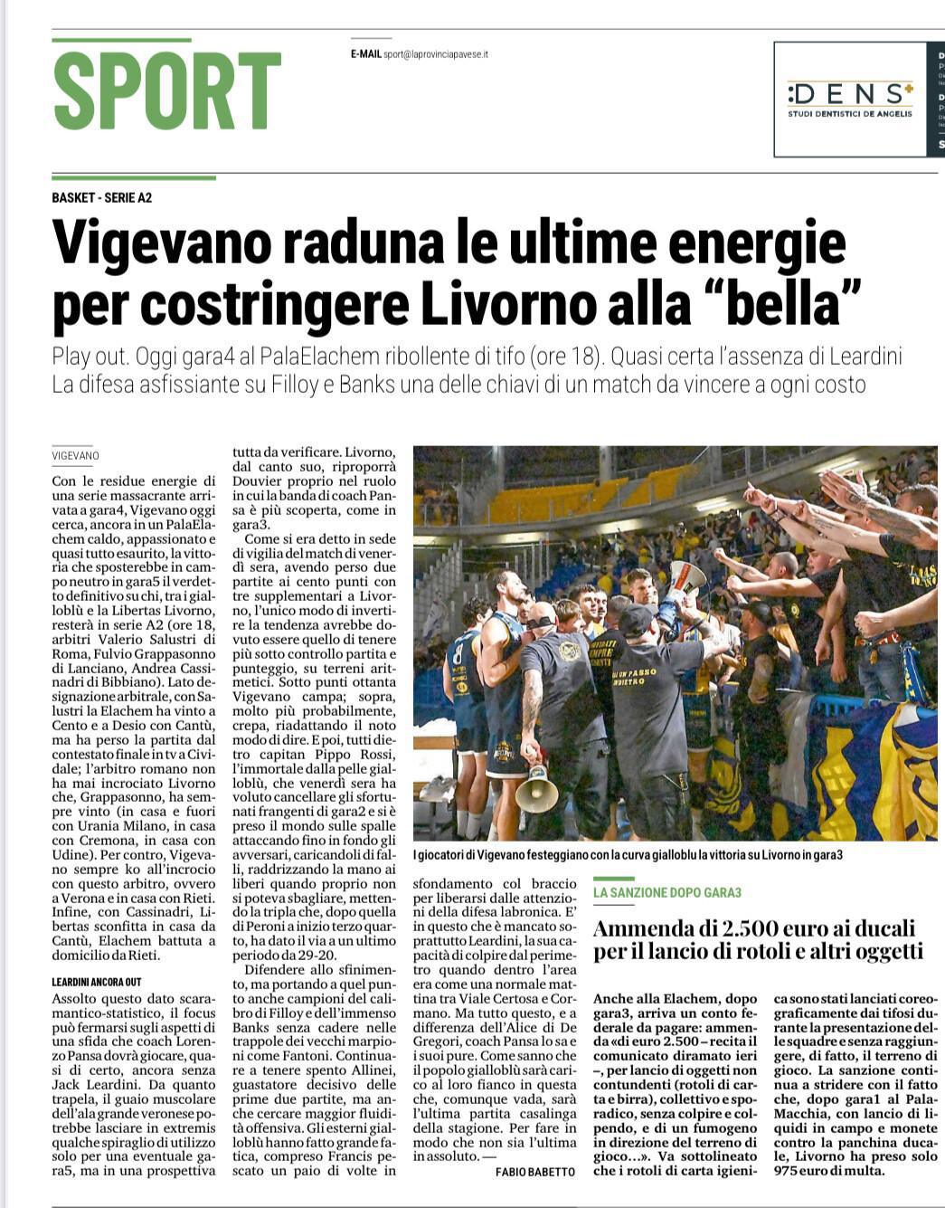 18/05/25 - La Provincia Pavese