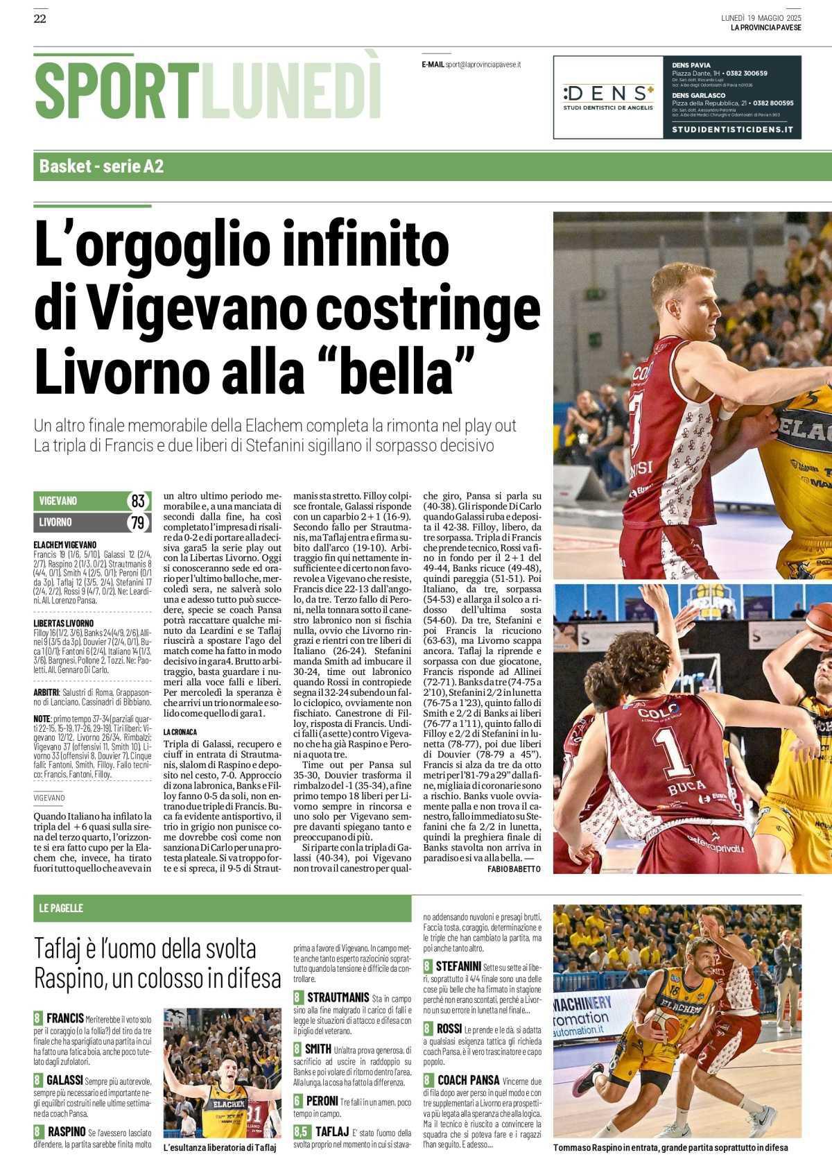 19/05/25 - La Provincia Pavese
