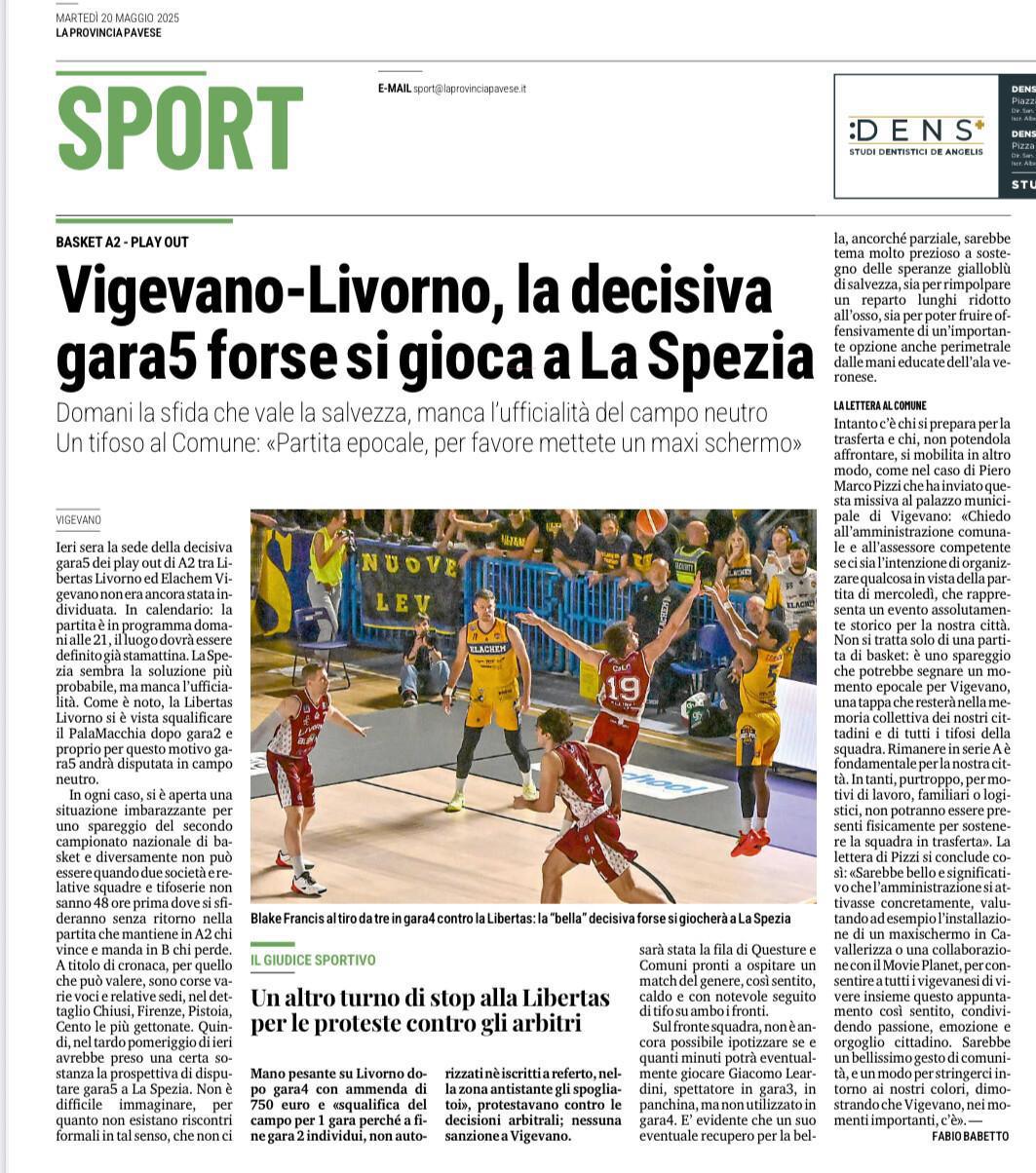 20/05/25 - La Provincia Pavese