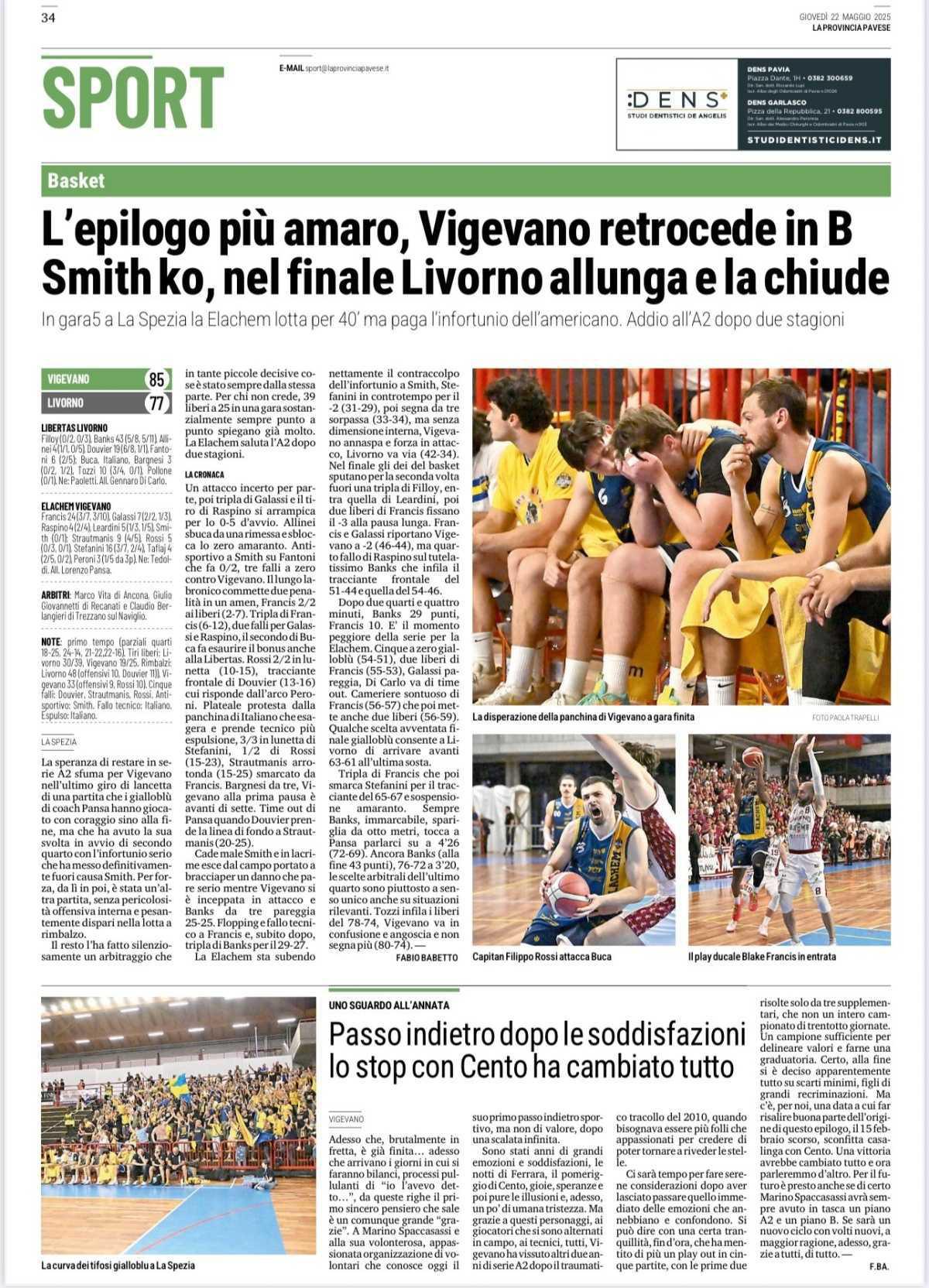 22/05/25 - La Provincia Pavese