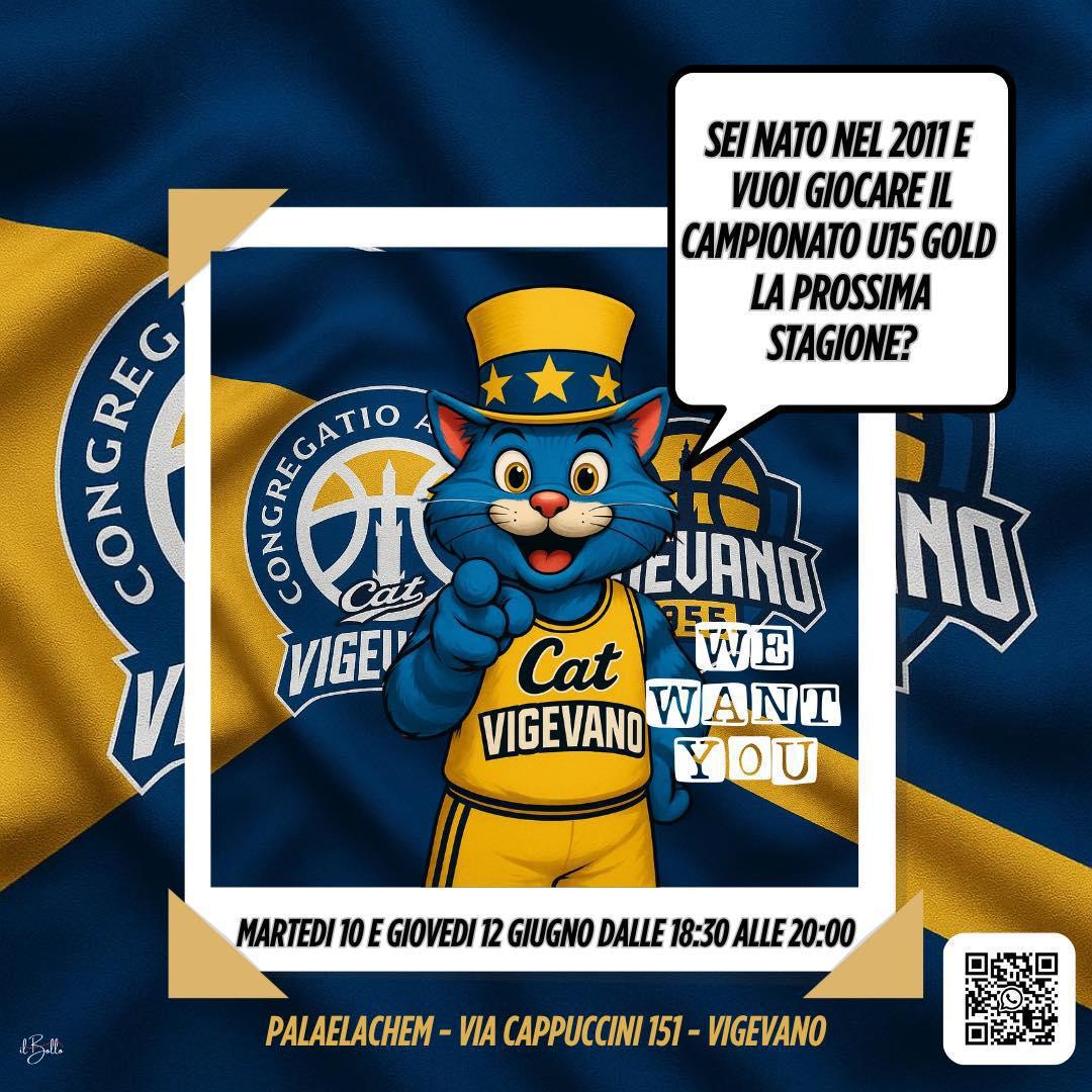 U15 Gold di CAT Vigevano a caccia di nuovi talenti: vieni a provare il 10/06 e 12/06! Special Team a Buccinasco sabato 07/06