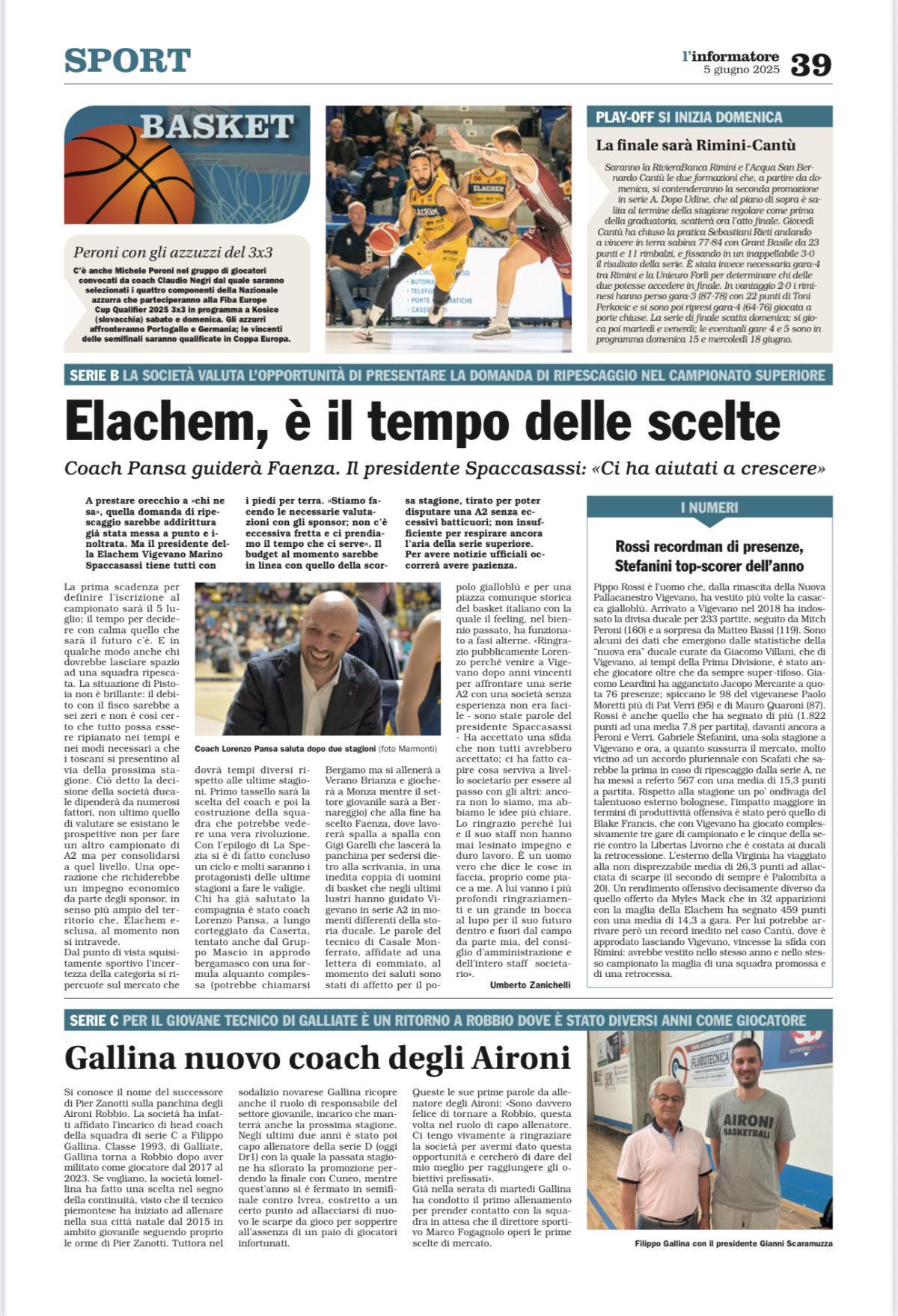 06/06/25 - L’Informatore vigevanese