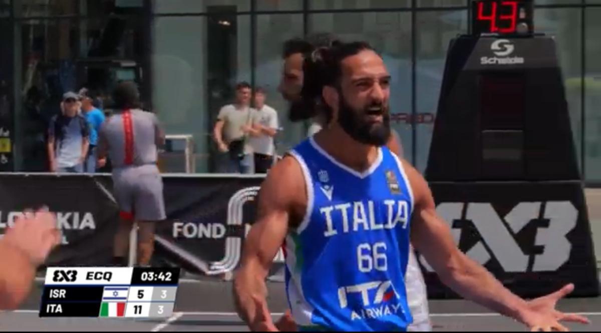 Un grande Peroni (9 punti) trascina l'Italia in semifinale nelle qualificazioni della FIBA Europe Cup 3x3