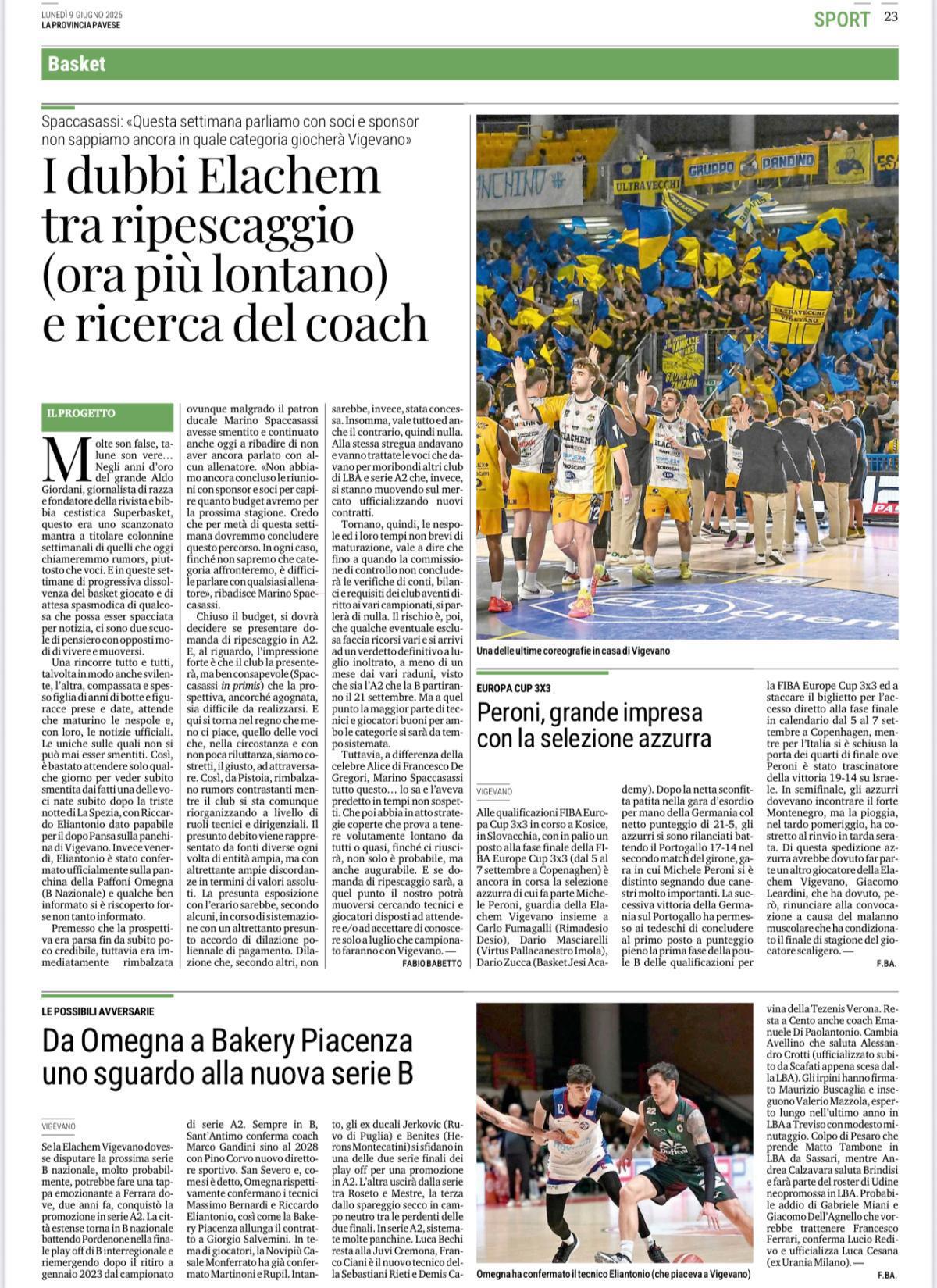 09/06/25 - La Provincia Pavese