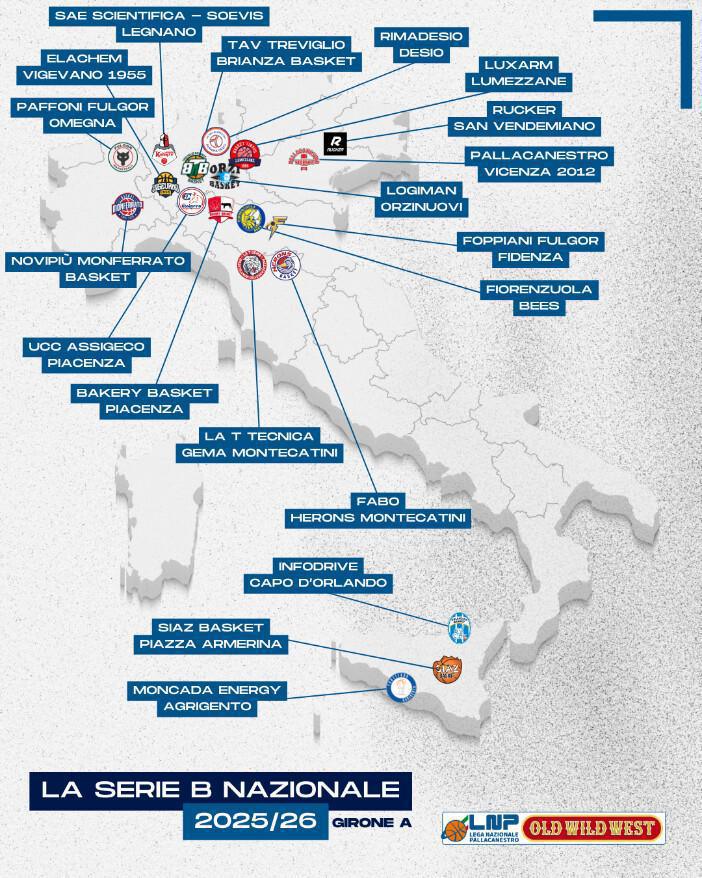 Vigevano 1955 inserita nel girone A a 19 squadre del campionato di serie B 2025/26 Vigevano 1955 inserita nel girone A a 19 squadre del campionato di serie B 2025/26