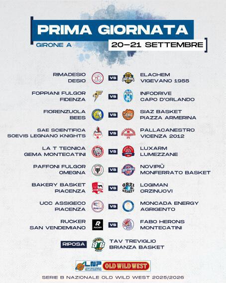 Campionato 2025/26: Vigevano parte in trasferta a Desio