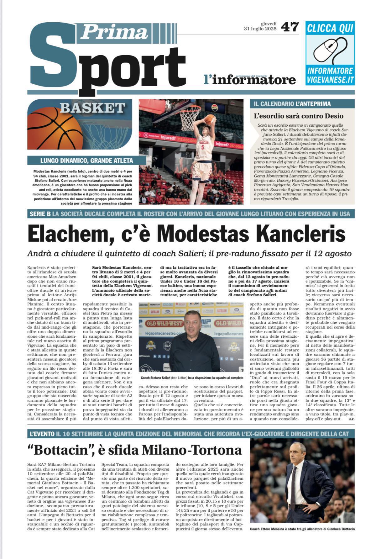 31/07/25 - L’Informatore Vigevanese