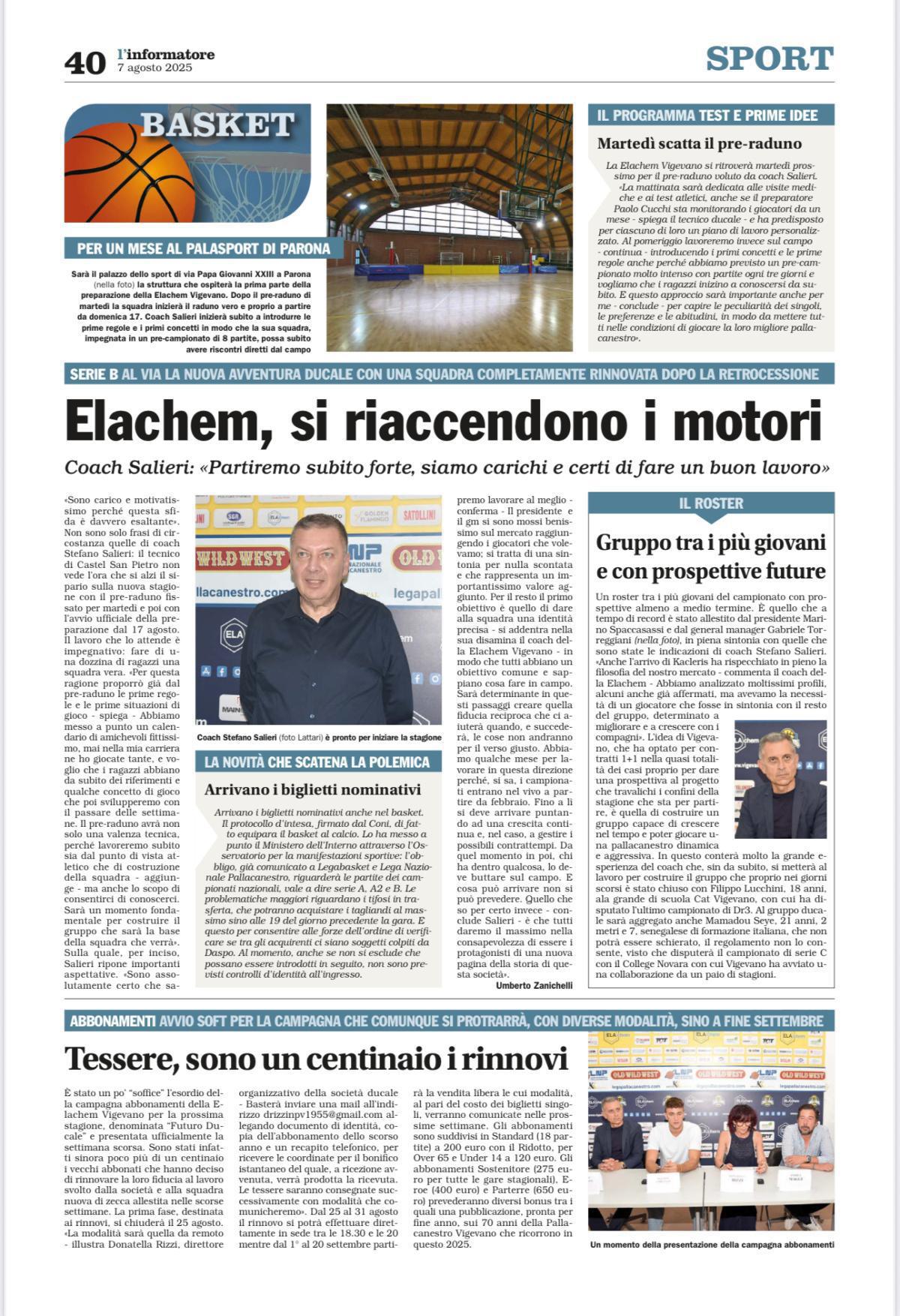 08/08/25 - L’Informatore Vigevanese