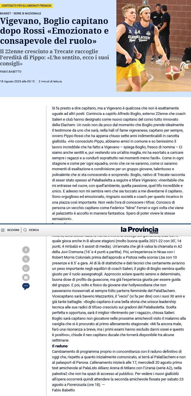 18/08/25 - La Provincia Pavese
