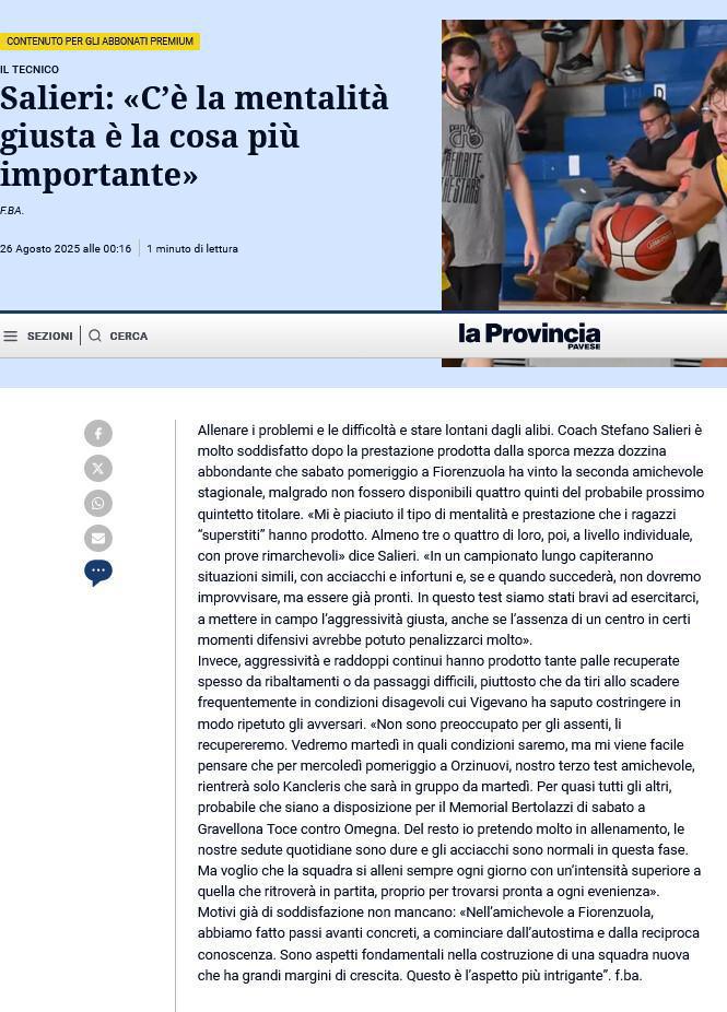 26/08/25 - La Provincia Pavese
