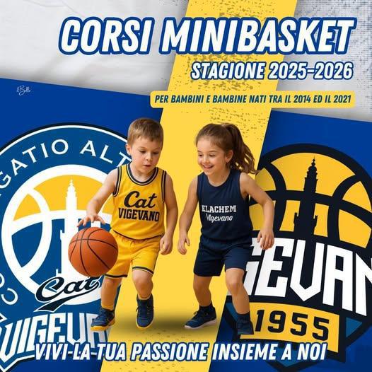 Iniziano i corsi di minibasket al CAT Vigevano: tutte le informazioni per iscriversi