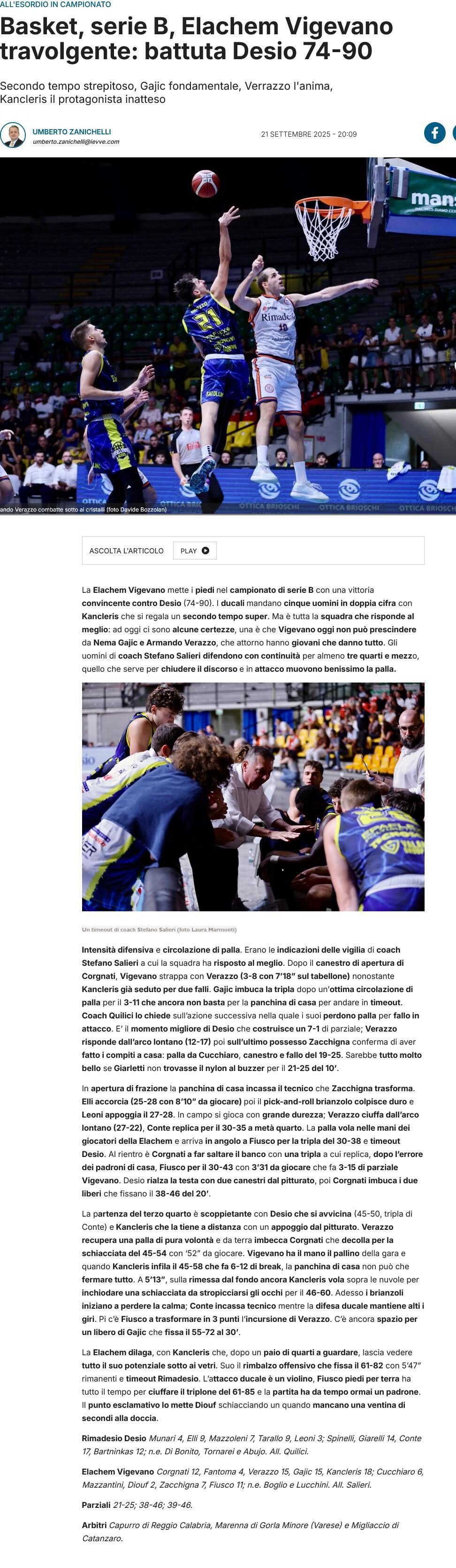 21/09/25 - L'Informatore Vigevanese