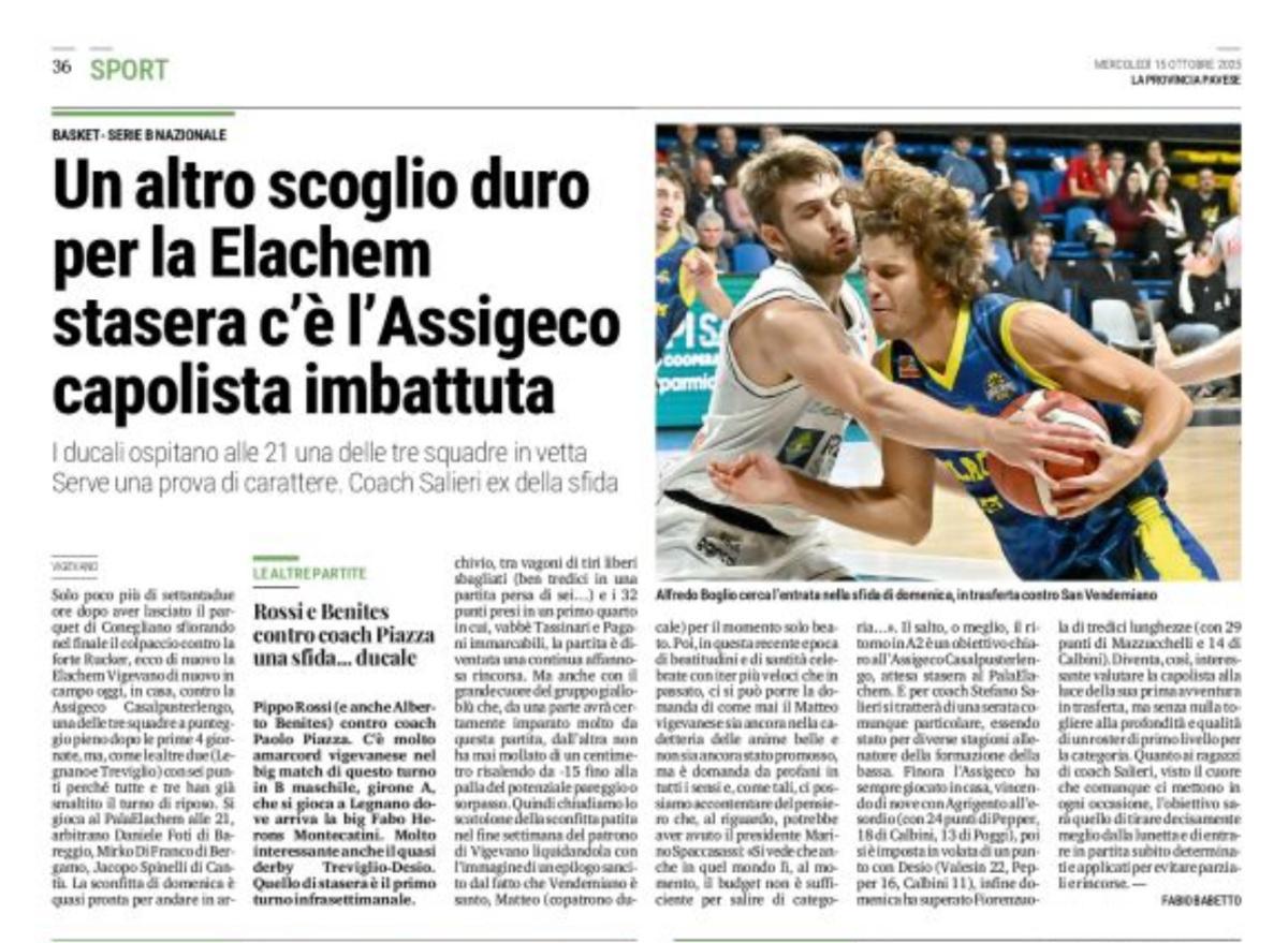 15/10/25 - La Provincia Pavese