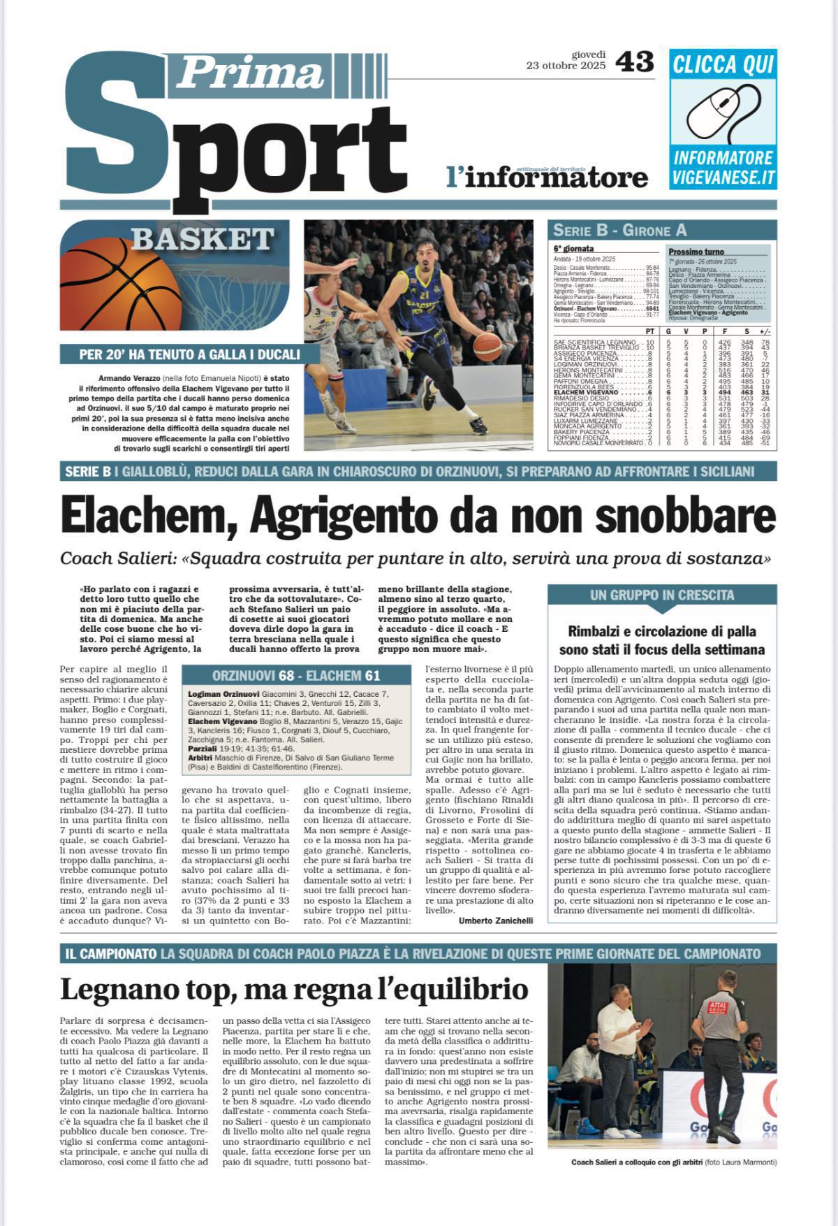 24/10/25 - L’Informatore Vigevanese