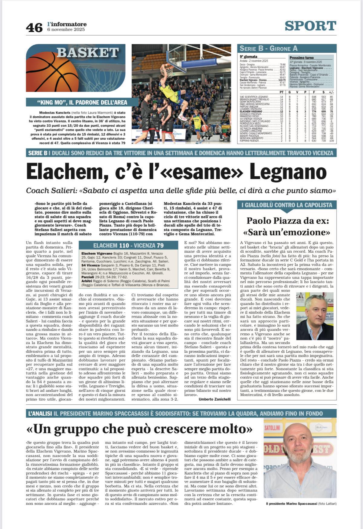 07/11/25 - L’Informatore Vigevanese