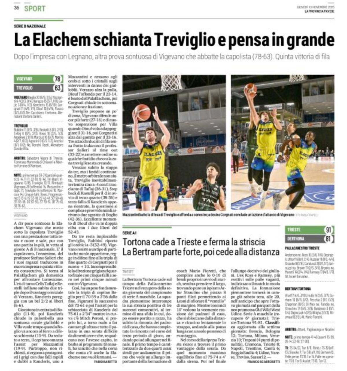 13/11/25 - La Provincia Pavese