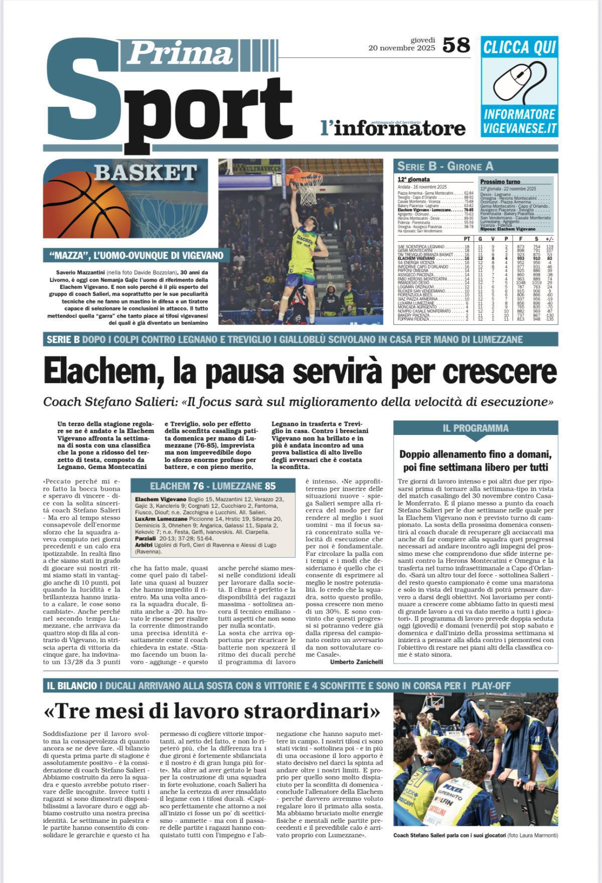21/11/25 - L’Informatore Vigevanese