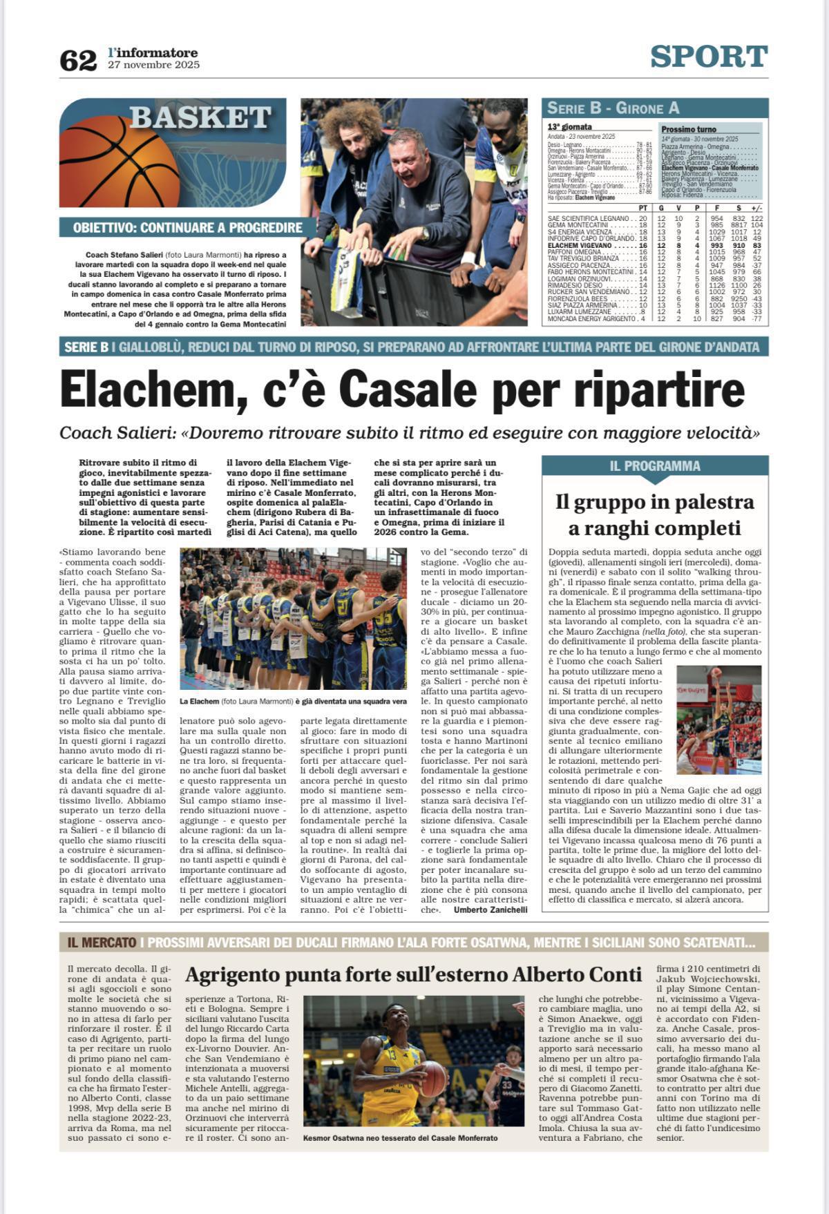 28/11/25 - L’Informatore Vigevanese