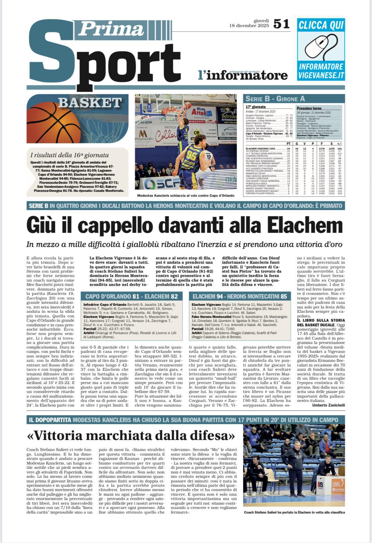 19/12/25 - L’Informatore Vigevanese