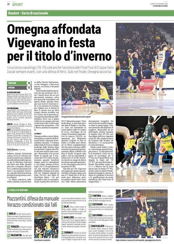 29/12/25 - La Provincia Pavese