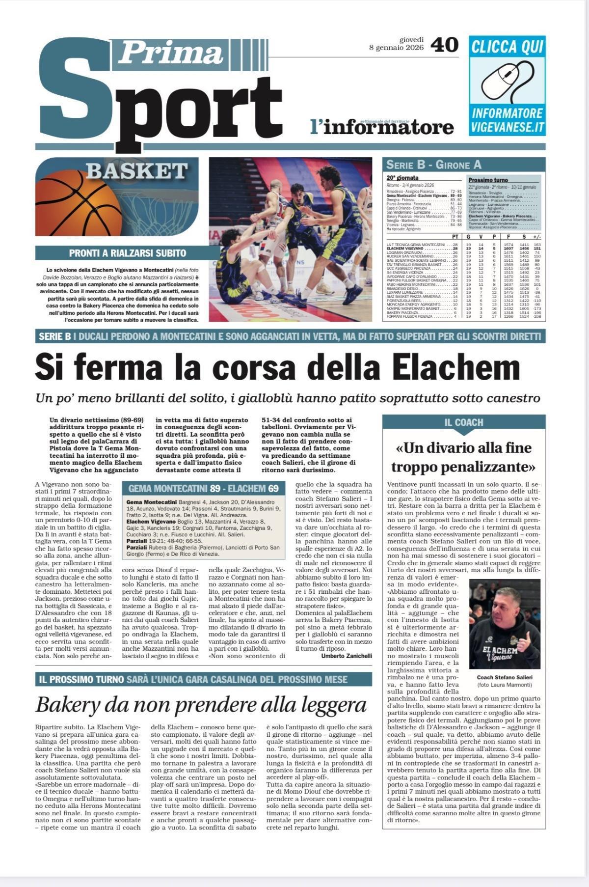 09/01/26 - L’Informatore Vigevanese