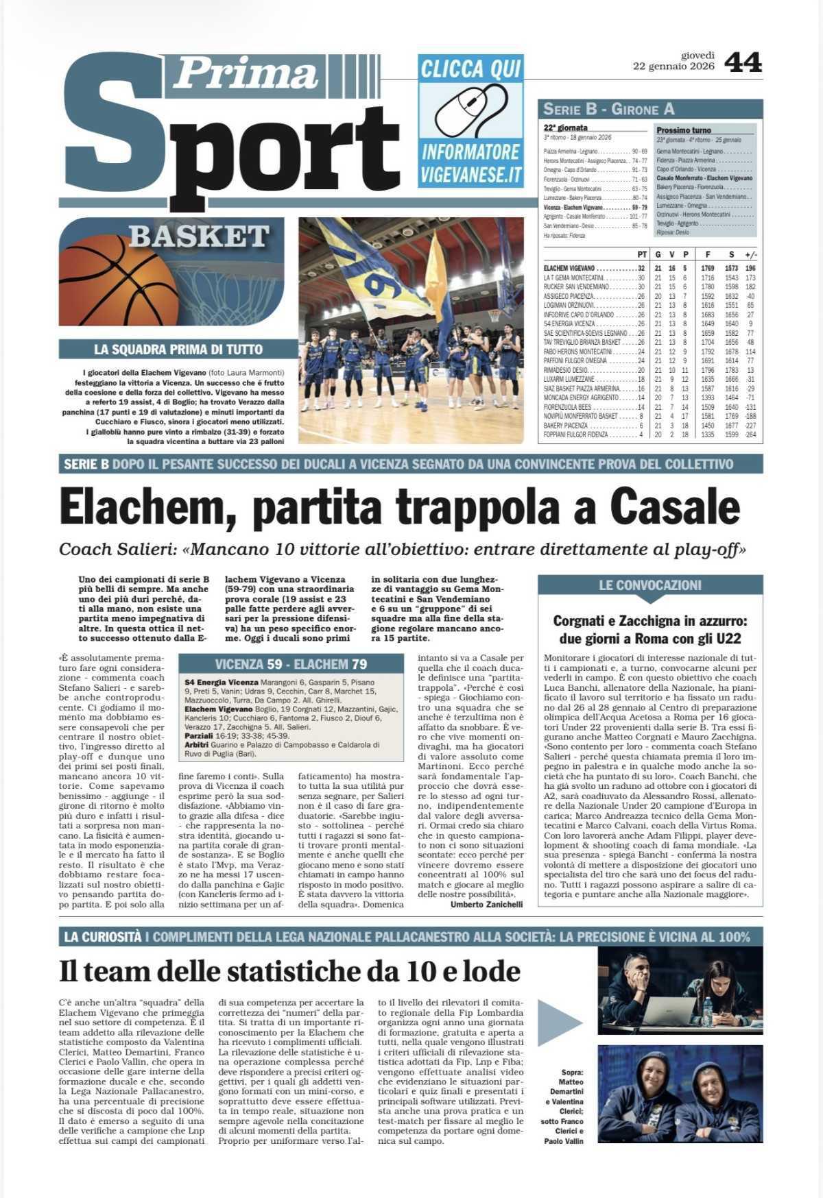 23/01/26 - Informatore Vigevanese