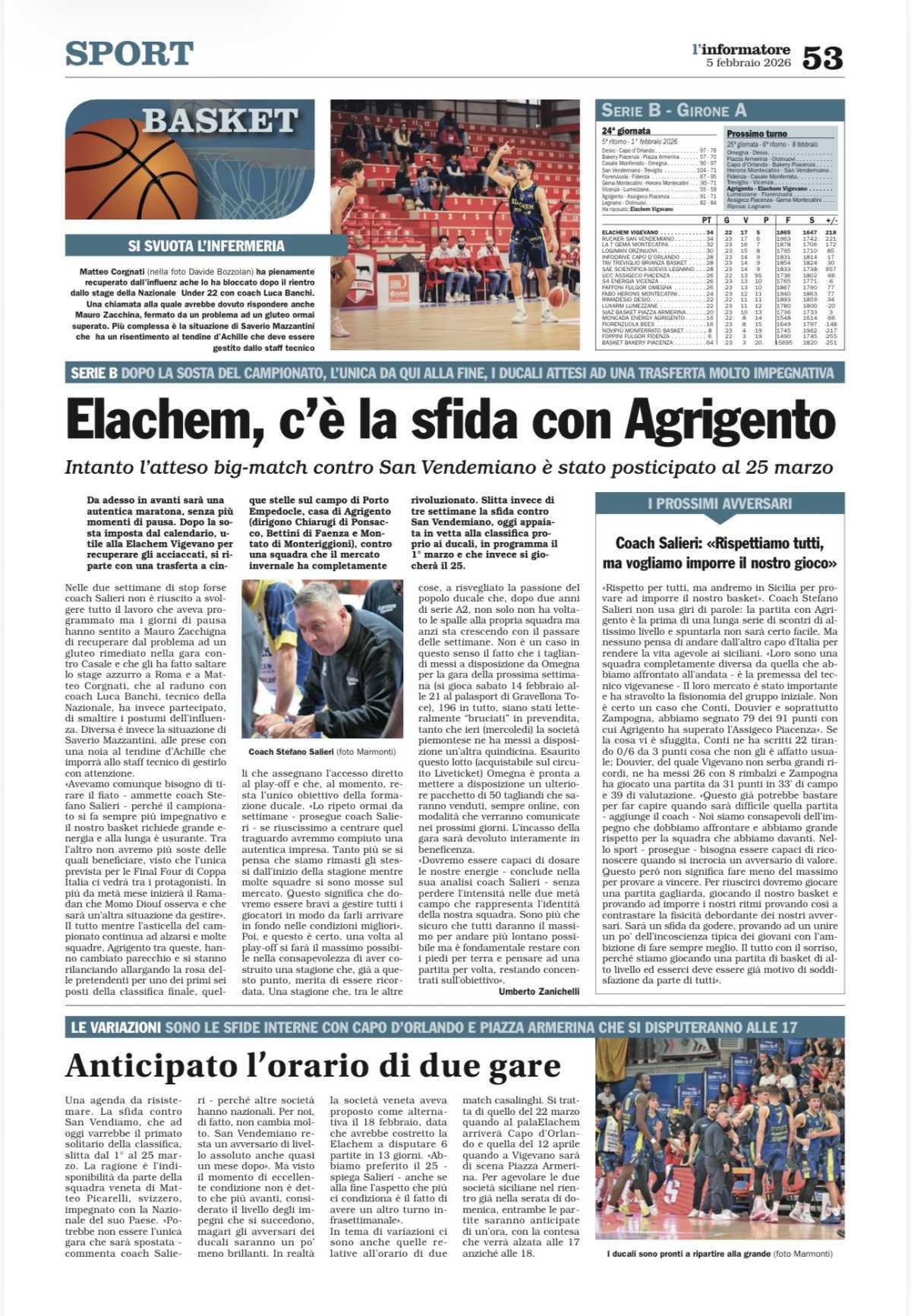06/02/26 - L’Informatore Vigevanese