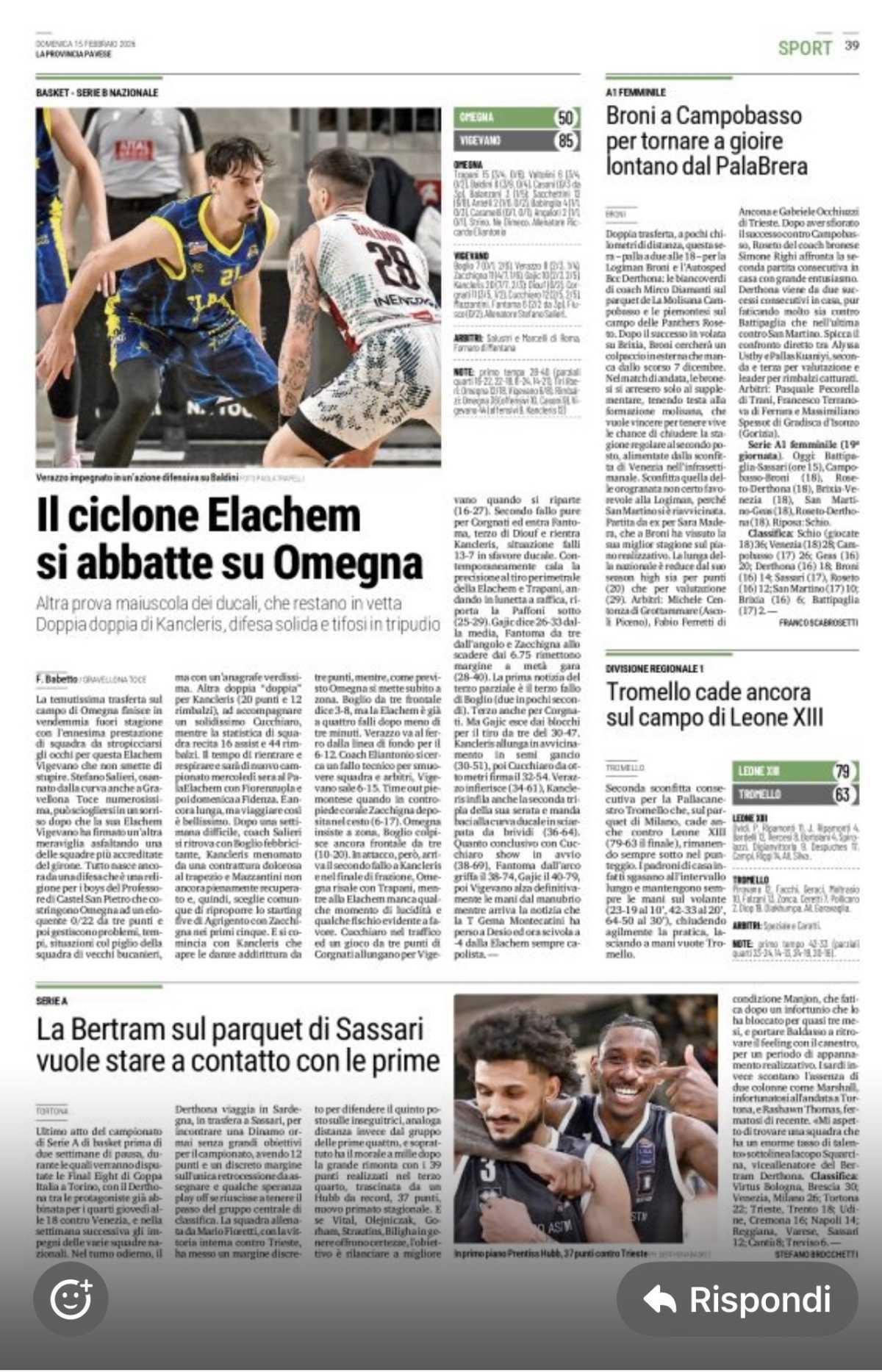 16/02/26 - La Provincia Pavese