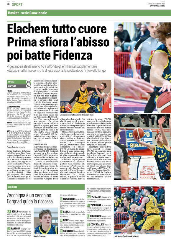 23/02/26 - La Provincia Pavese