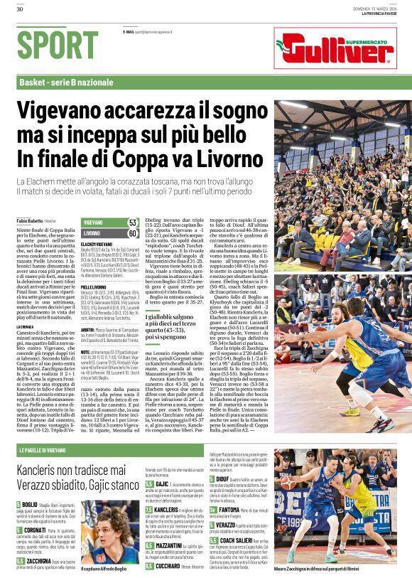 15/03/26 - La Provincia Pavese
