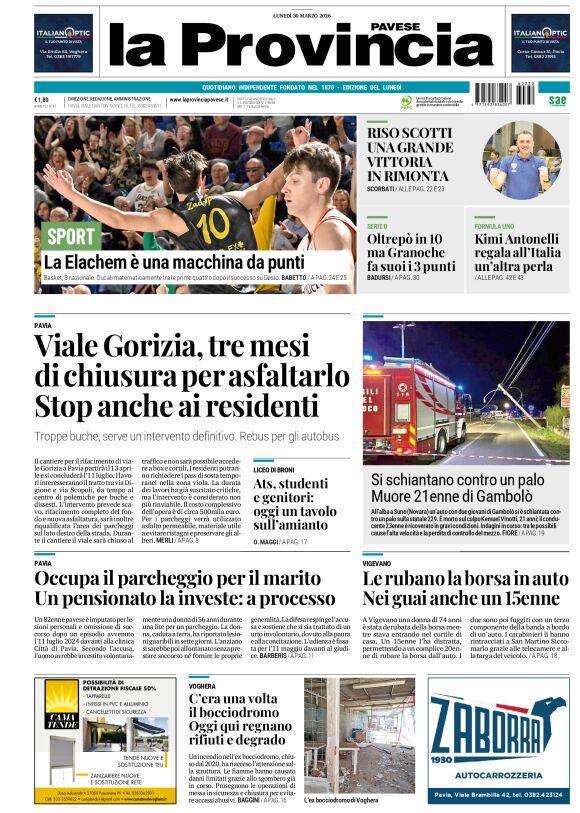 30/03/26 - La Provincia Pavese
