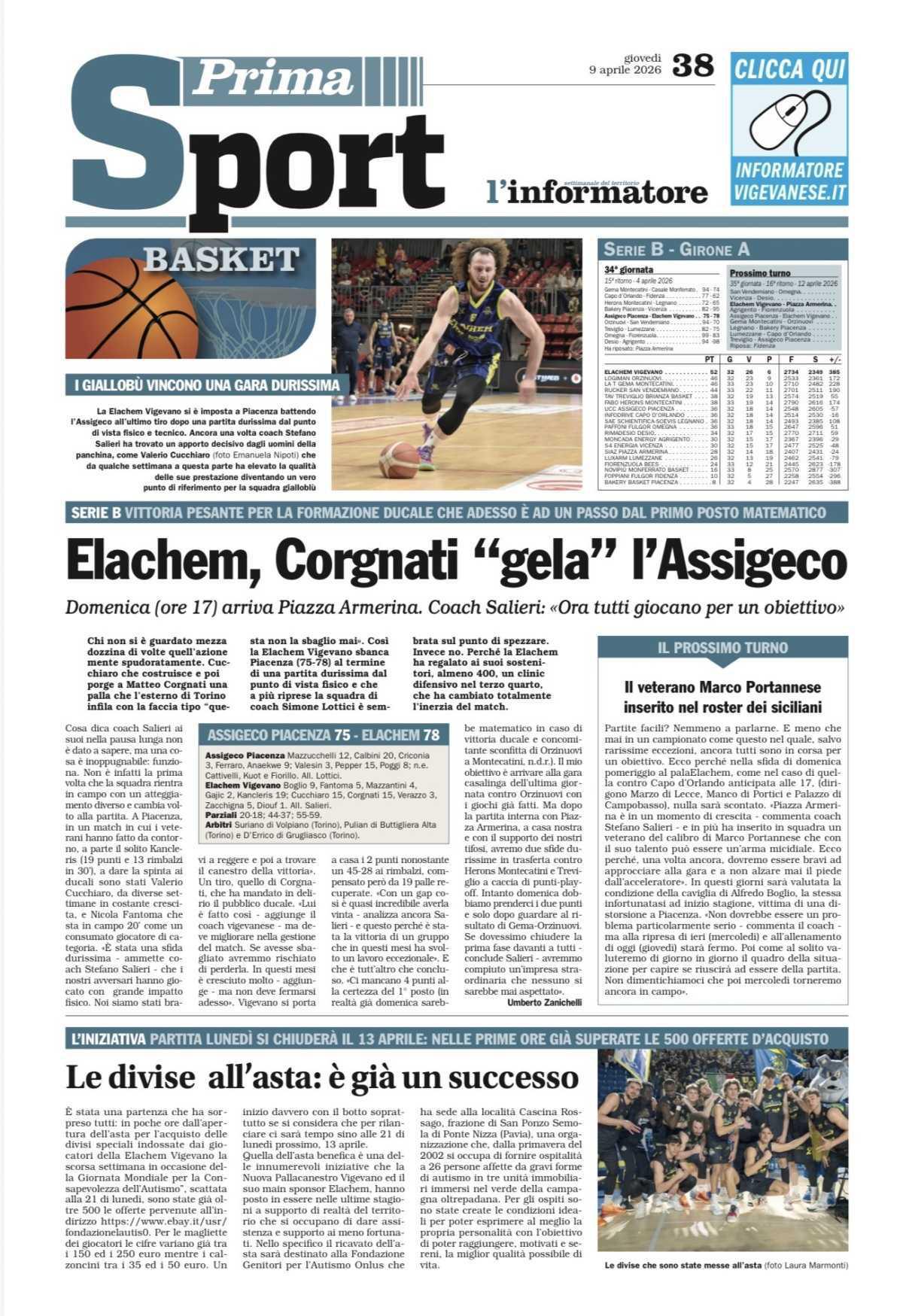 10/04/26 - L’Informatore Vigevanese