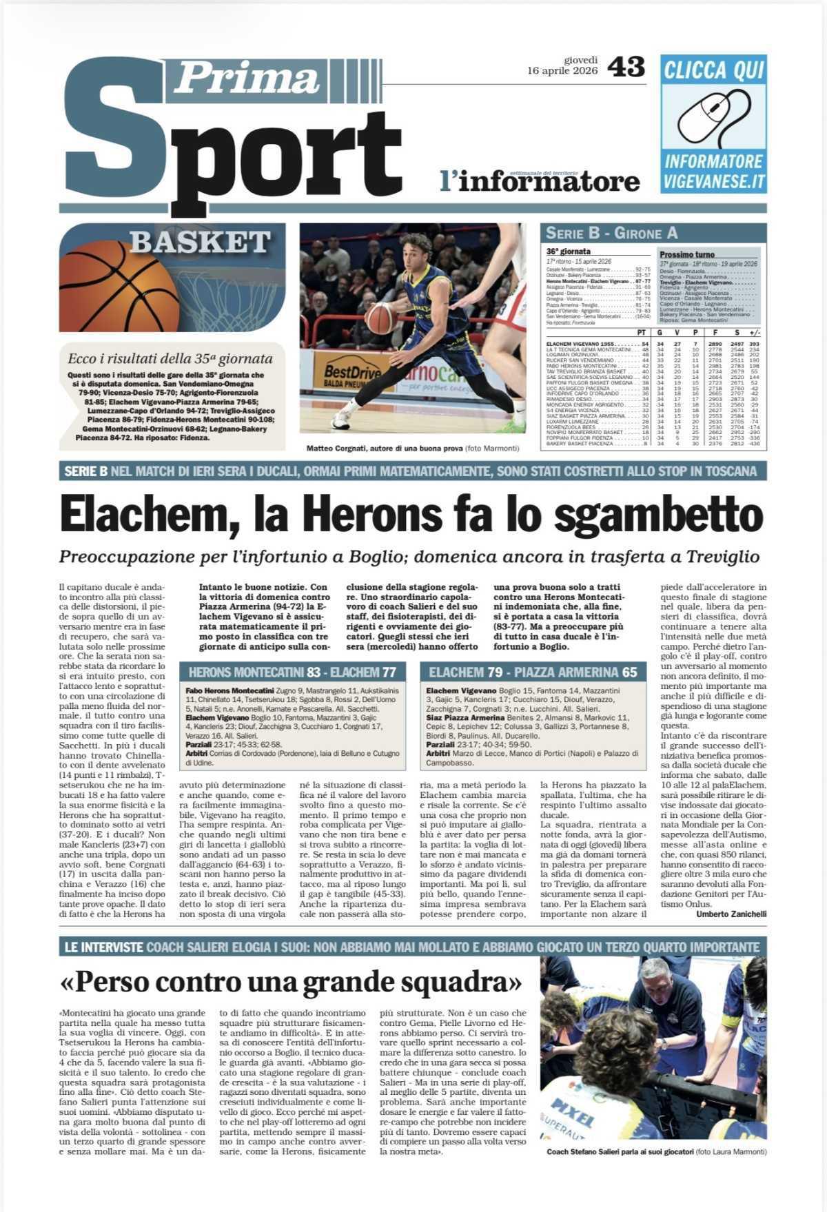 16/04/26 - L’Informatore Vigevanese