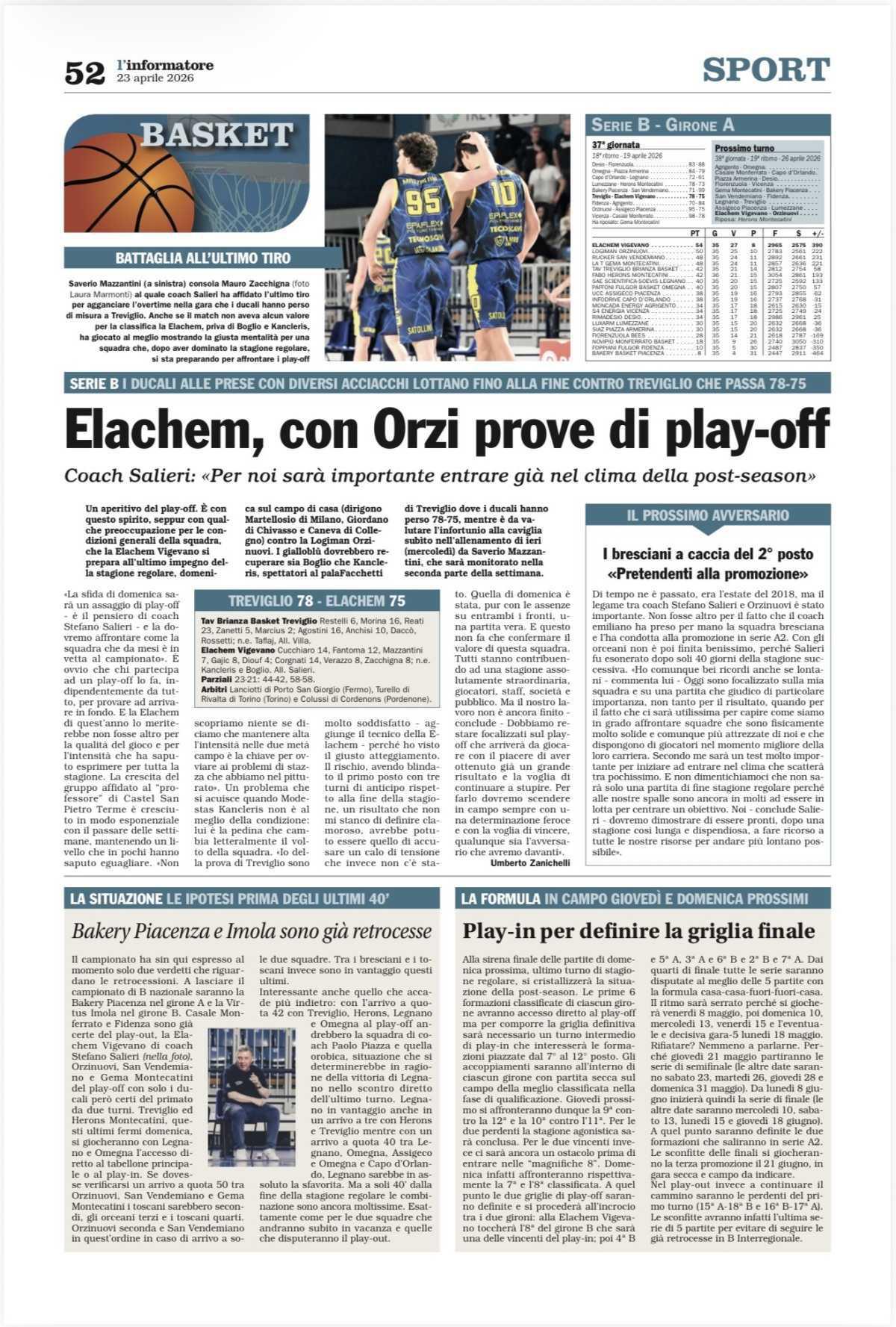 24/04/26 - L’Informatore Vigevanese