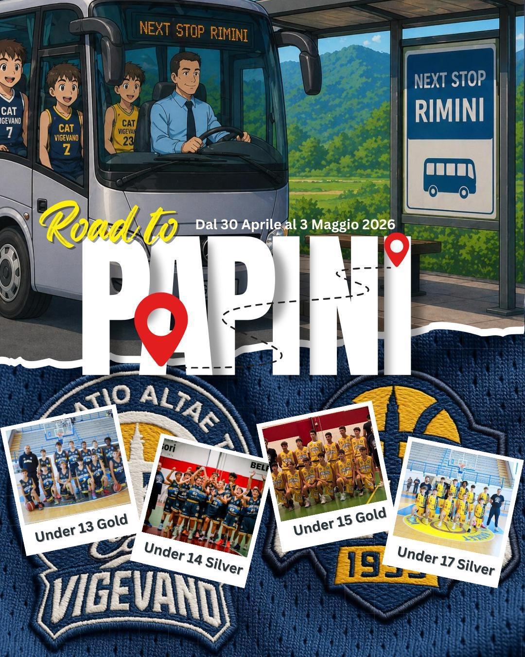 Quattro squadre giovanili al torneo internazionale "Memorial Papini" di Rimini