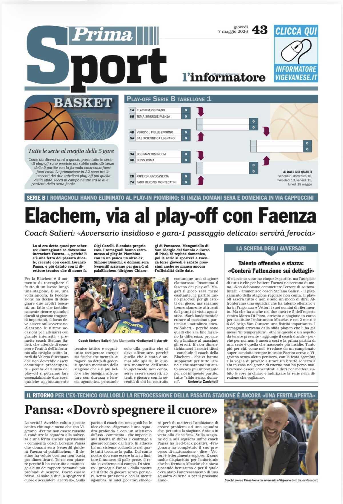 08/05/26 - L’Informatore Vigevanese
