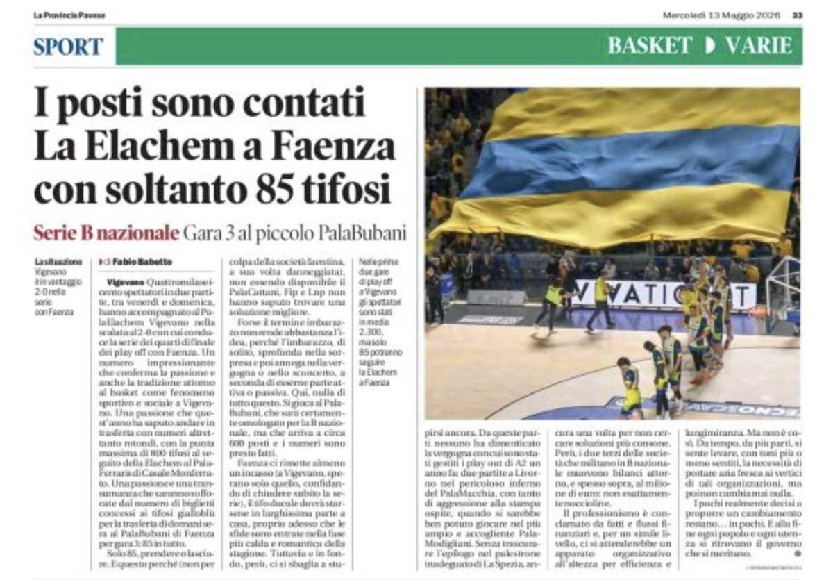 13/05/26 - La Provincia Pavese