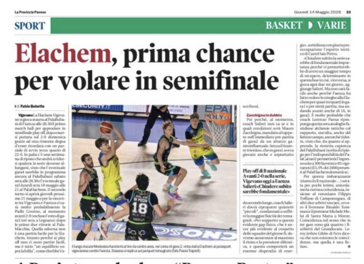 14/05/26 - La Provincia Pavese