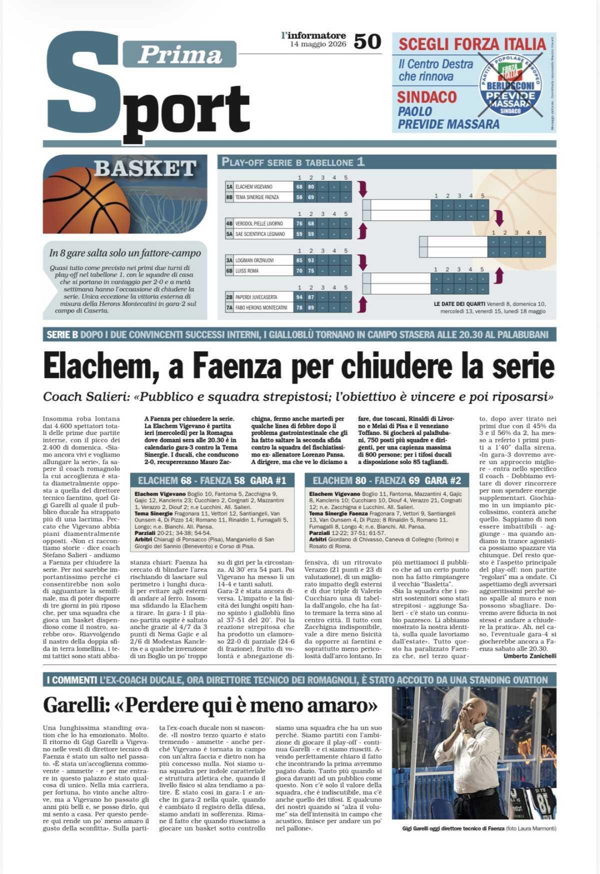 14/05/26 - L’Informatore Vigevanese