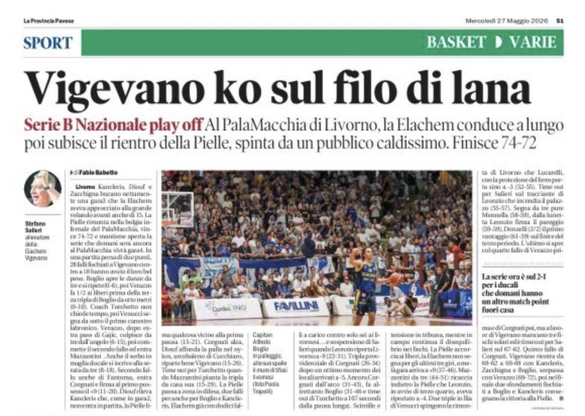 26/05/26 - La Provincia Pavese