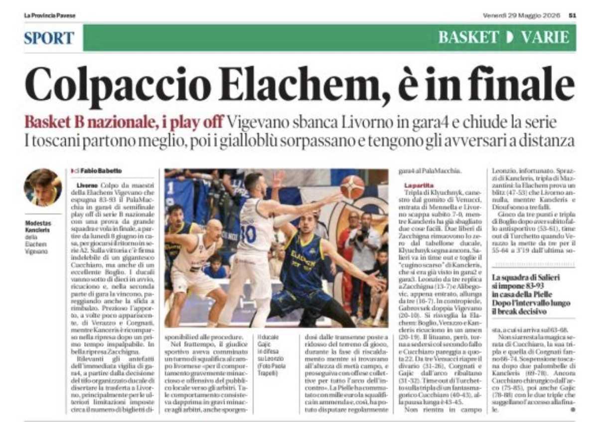 29/05/26 - La Provincia Pavese