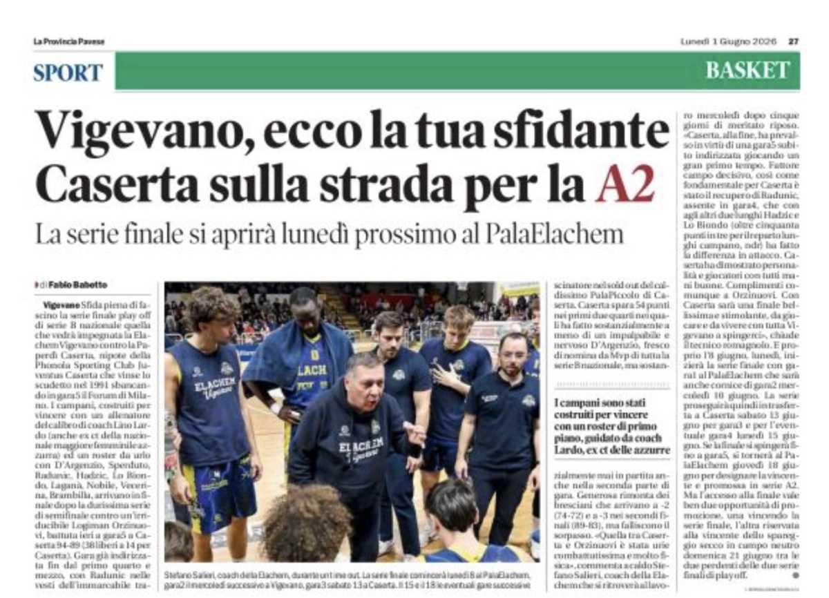 01/06/26- La Provincia Pavese