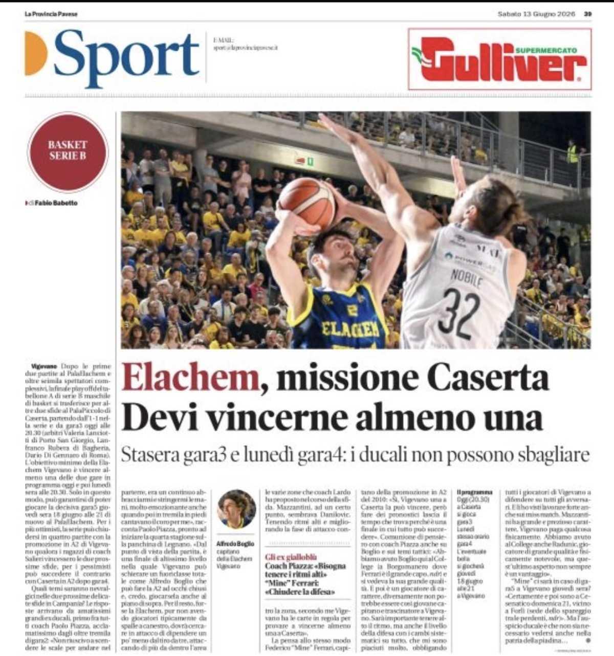 13/06/26 - La Provincia Pavese