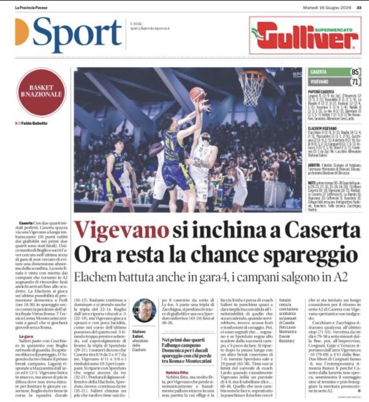 16/06/26 - La Provincia Pavese