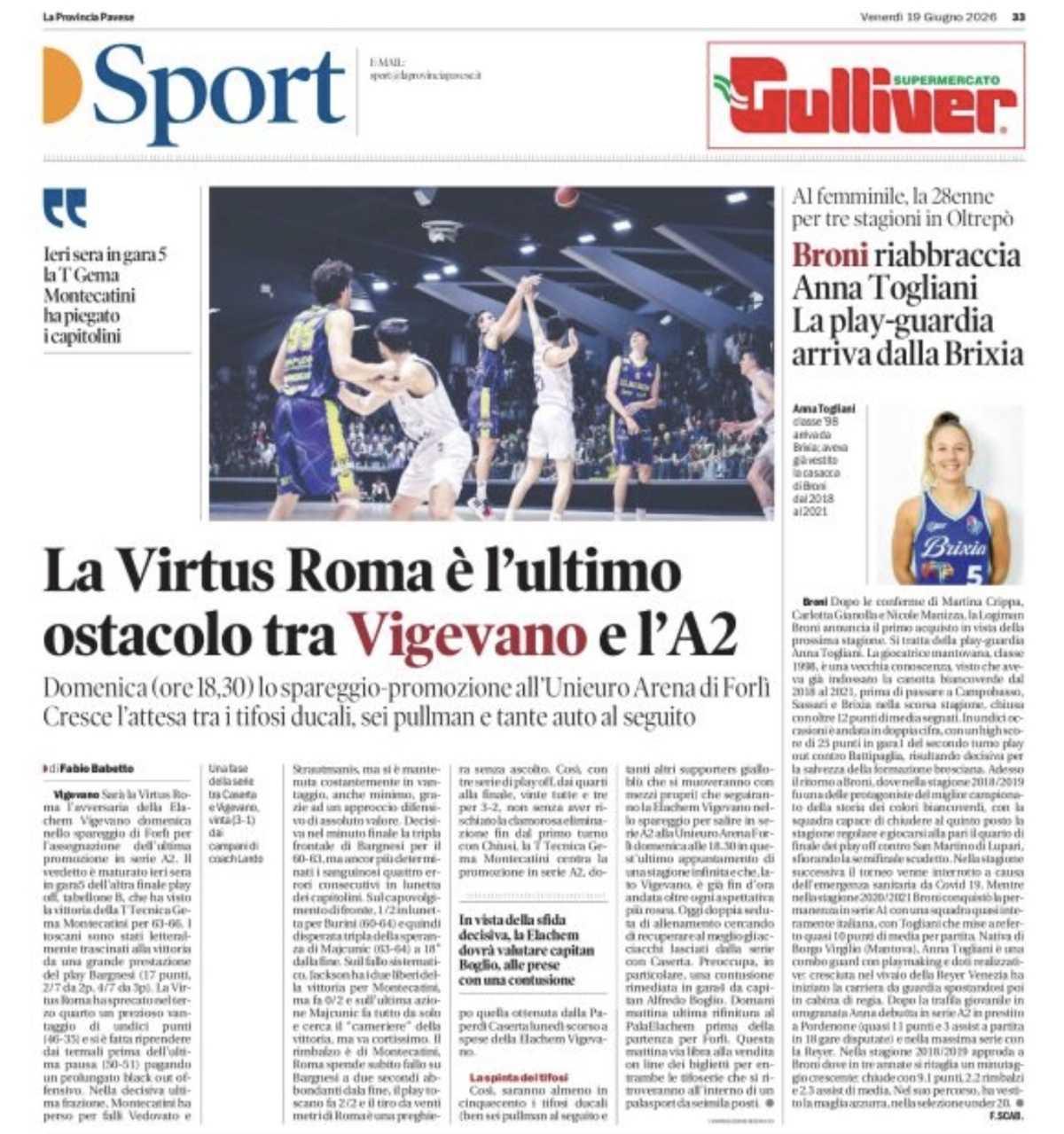 19/06/26 - La Provincia Pavese