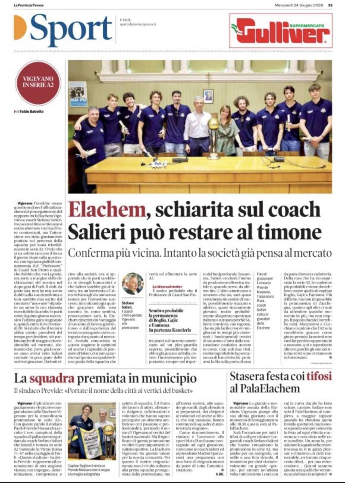 24/06/26 - La Provincia Pavese