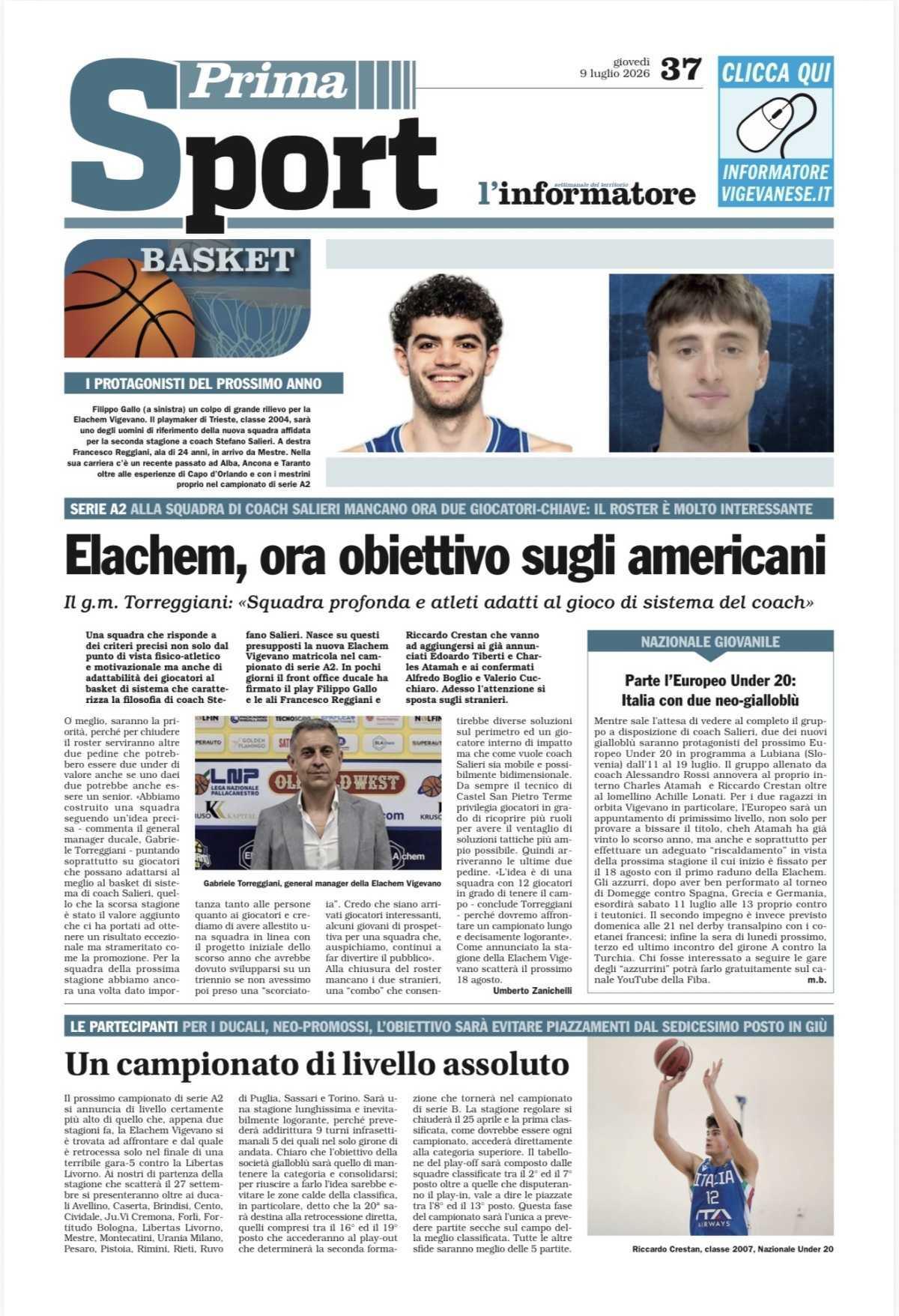 12/07/26 - L’Informatore Vigevanese