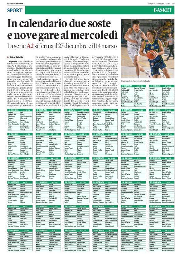30/07/26 - La Provincia Pavese