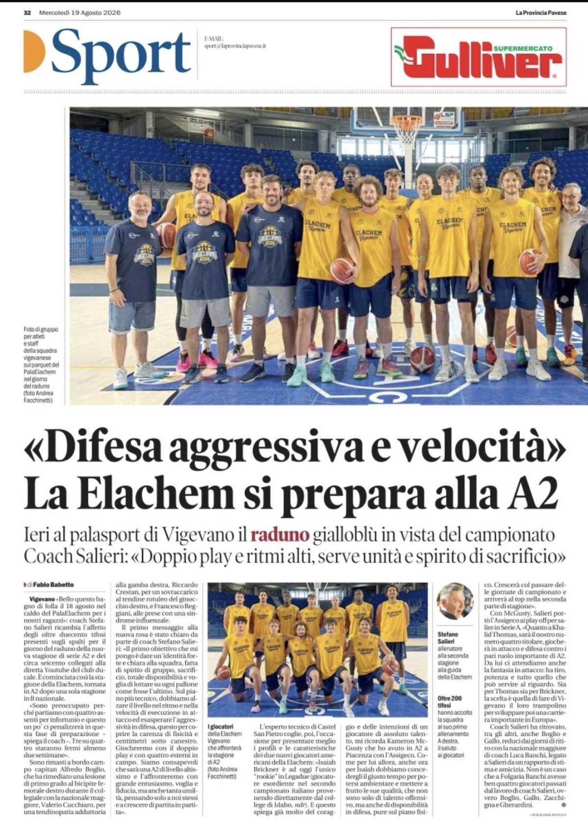 19/08/26 - La Provincia Pavese