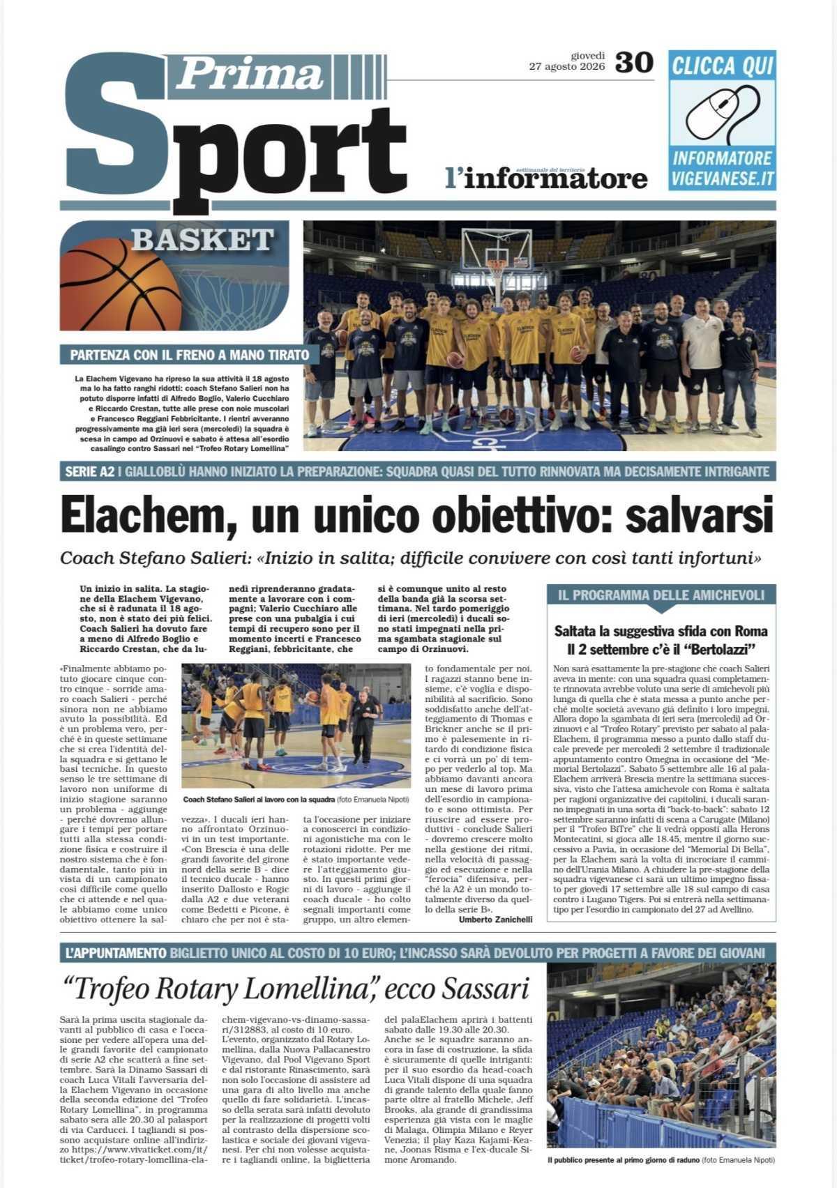 28/08/26 - L’Informatore Vigevanese